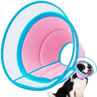 Imagen de Collar Isabelino Perro, Suave para Perro y Gato, Ajustable Collarin Perros No Rascarse,Conos de Recuperación Mascotas,Collar Protección Postoperatoria Perros(Size 2)