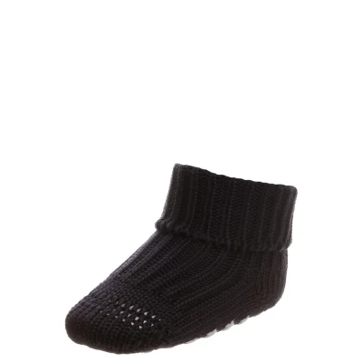 Imagen de FALKE Catspads Cotton B HP algodón puños en la suela 1 par, Calcetines para casa Unisex bebé, Azul (Dark Marine 6170), 62 68