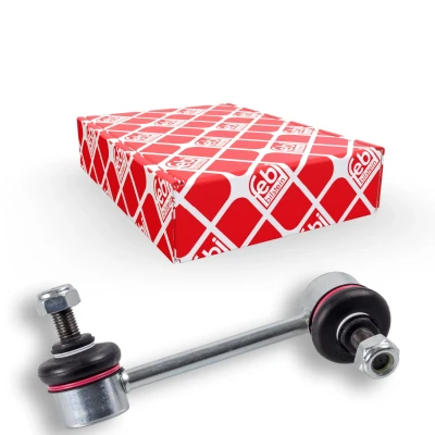 Imagen de febi BILSTEIN 28124 Bieleta de suspensión Eje trasero izquierda 117 M10 x 1,25 Plus con tuerca autofijadora Acero HYUNDAI: Santa Fe 2, I