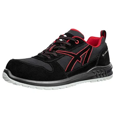 Imagen de ALBATROS Clifton Low SRC 648700210000046 Zapatos de Seguridad S3 (UE), Negro, Rojo, 1 par Duradero y Resistente Unisex Adulto, 46 EU