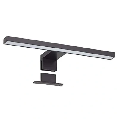 Imagen de Lámpara LED de Espejo Baño Java 30Cm 5W 3000K IP44 Montaje 2 en 1: Luz o Armario 320Lm Blanca Cálida Negro
