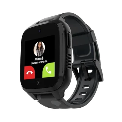 Imagen de XPLORA XGO 3 Teléfono Reloj 4G para niños (con SIM) Llamadas, Mensajes, Modo Colegio, SOS, GPS, Cámara y Podómetro Incluye Meses de suscripción Gratuita (Negro)