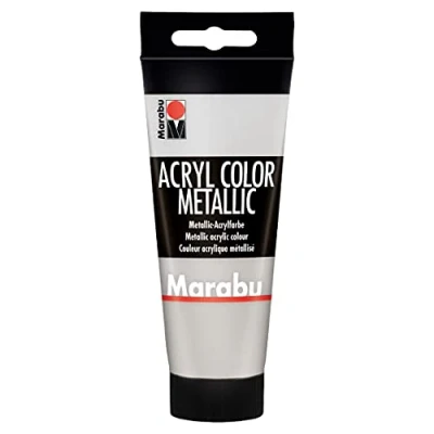 Imagen de Marabu 0012010050582 Acryl Color, Plateado brillante, 100 ml