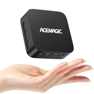 Imagen de ACEMAGICIAN Vista V1 Mini PC, Ιntel Alder Lake N97 (Ganador N200,hasta 3,6 GHz), 16 GB DDR4 512 SSD Micro Ordenador de sobremesa Dual HDMI+DPUSB3.2