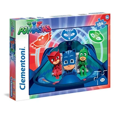 Imagen de Clementoni PJ Masks Supercolor Puzzle, Multicolor, 104 pezzi (27092)