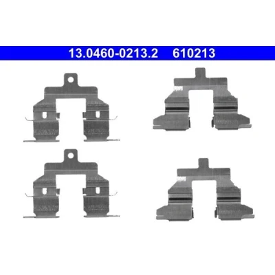 Imagen de ATE 13.0460 0213.2 Kit de accesorios, pastillas frenos NISSAN: Qashqai / Qashqai+2 I, X Trail, 2 norauto, oscaro, mister auto