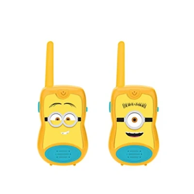 Imagen de Lexibook, Mi Villano Favorito, Walkie talkies Minions 200m, Juego de comunicación para niños, 2 Canales comunicación, Clip cinturón, Amarillo, TW12DES
