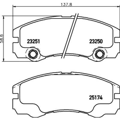 Imagen de HELLA 8DB 355 017 131 Juego de pastillas freno preparado para indicador desgaste OPEL: Frontera B SUV