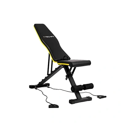 Imagen de TechFit Banco ajustable para pesas entrenamiento completo del cuerpo, plegable plano inclinación, declinación
