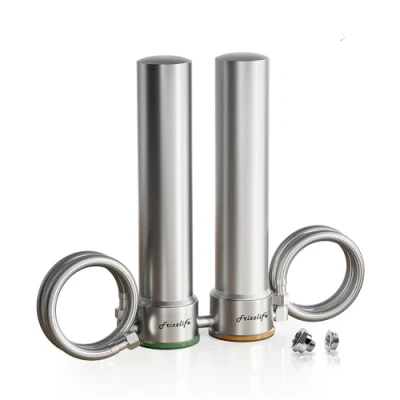 Imagen de Frizzlife UDS99 S Sistema de filtrado agua para debajo del fregadero, filtración en 8 etapas, conexión directa, 0,5 micras, reduce el 99,99% plomo, cloro y metales pesados