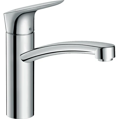 Imagen de hansgrohe Logis M31 grifo de cocina, 1 tipo chorro, mezclador monomando cocina 160 mm, fregadero con caño giratorio, cromo