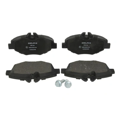 Imagen de DELPHI LP1791 Juego de pastillas freno preparado para indicador desgaste Chapa antichirridos con accesorios MERCEDES BENZ: Clase E Berlina