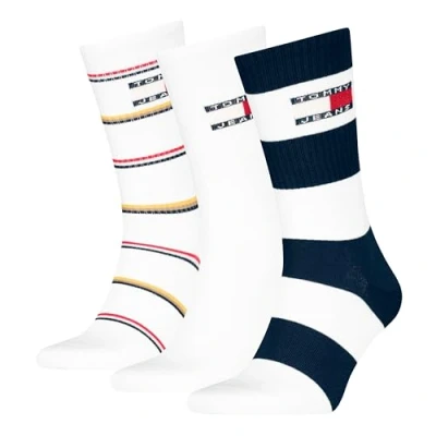 Imagen de Tommy Hilfiger Giftbox 3 PACK Calcetines, Hombre, Talla: 39 42, White