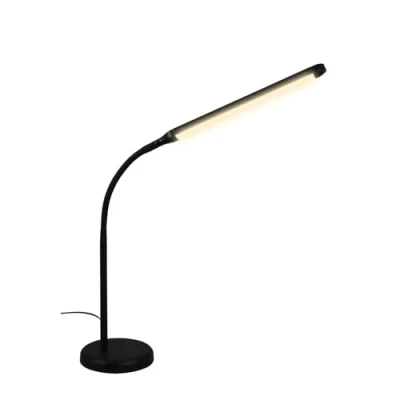 Imagen de BRILONER lámpara de noche LED regulable al tacto, escritorio LED, mesa lectura para oficina en casa, 4 niveles regulable, negro