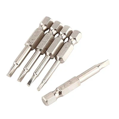 Imagen de 5 piezas 50mm 1/4 &quot;Puntas de Destornillador Triangular Cabeza Magnético Puntas Hexagonal Brio