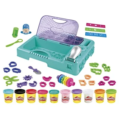 Imagen de Play Doh On The Go Imagine and Store Studio con más de 30 Herramientas y 10 ollas