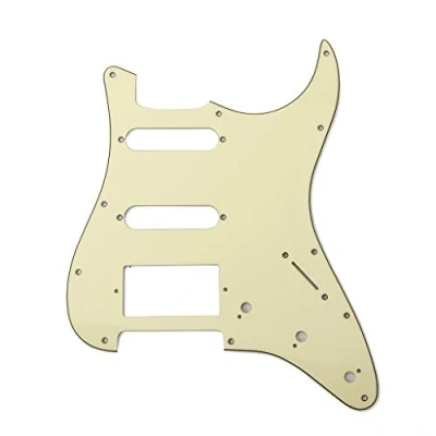 Imagen de Alnicov 3Ply SSH guitarra eléctrica Pickguard Scratch Plate y Back Set para eléctrica, verde menta