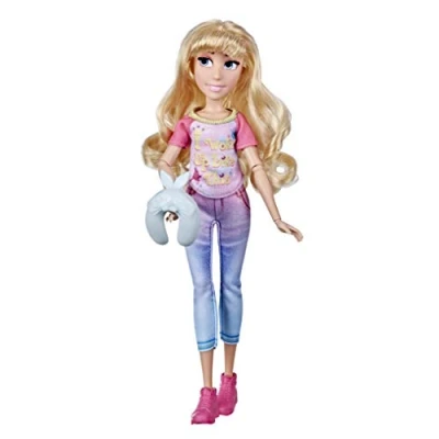 Imagen de Disney Princess Comfy Squad Aurora Fashion Doll, Juguete Inspirado en la película Ralph rompe Internet, muñeca Casual para niñas de 5 años adelante