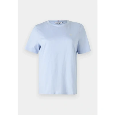 Imagen de Tommy Hilfiger Contrast FLAG TEE Camiseta básica, Mujer, Talla: XS, Breezy blue