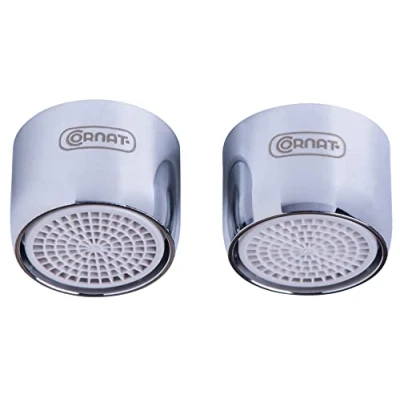 Imagen de Cornat Controlador De chorro M22 x 1 IG Ahorro agua hasta un 70% Con junta Apto para grifos convencionales Plata latón/aire/boquilla mezcladora / TECWS504