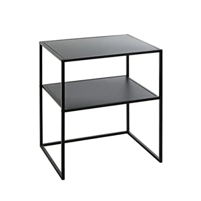 Imagen de HAKU Möbel mesa de café, metal, negra, 50 x 40 60 cm