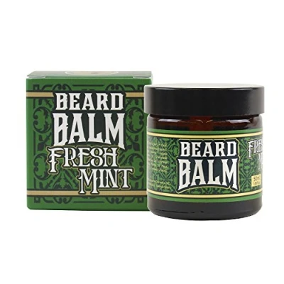 Imagen de HEY JOE Beard Balm Nº7 FRESH MINT 50ml Balsamo para barba con ARGÁN, JOJOBA, COCO Y manteca de KARITÉ. Aroma a MENTA PINO