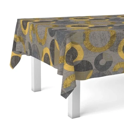 Imagen de Martina Home Mantel Hule TAMBRE Amarillo 140 Redondo