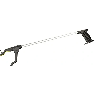 Imagen de KOTARBAU® Pinzas de sujeción Metal, para coger residuos, 74 cm, Agarrador, Recogedor Basura, Pinza Agarre, Recoge Objetos, Hojas, largas Recoger Objetos del Suelo