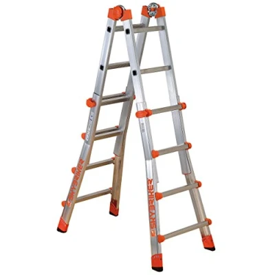 Imagen de Gierre AL040 Escalera telescópica de aluminio EN131 (5+5), Negro