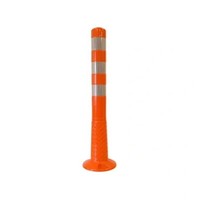 Imagen de PARKING FACIL Bolardo de Señalización Flexible con Bandas Reflectantes Tamaño: 75 cm Color Naranja Incluye Tornillería 1 Unidad