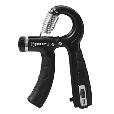 Imagen de OWill 5 60kg Hand Grip, Fortalecedor de Agarre Ejercitador manos ajustable con contador,para entrenamiento construir fuerza muñeca, antebrazo y mano, dedo
