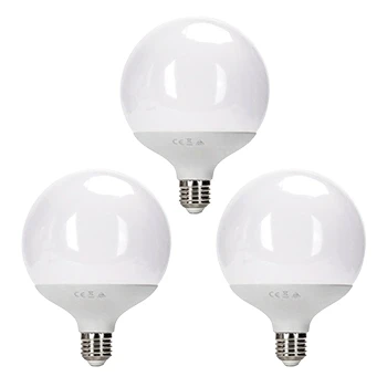 Imagen de Aigostar Bombillas LED E27 G120 Globo 18W Equivalente a 117W, Luz Calida 3000K, 1840 Lumen, CRI&gt; 80, Ahorro de Energía, 3 Unidades