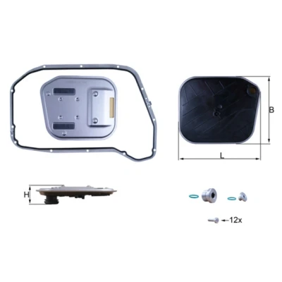 Imagen de MAHLE ORIGINAL HX 189KIT Filtro Caja de Cambios Automatica con junta AUDI: A4 B8 Avant, Q5, Berlina norauto, oscaro, mister auto