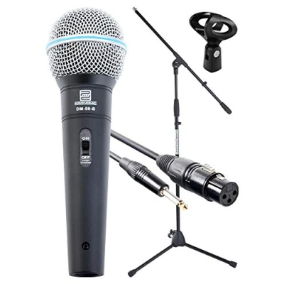 Imagen de Pronomic Superstar JACK set de micrófono+tripode+ cable clavija XLR