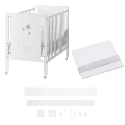 Imagen de COOL · DREAMS Cuna colecho Indi 120x60, Kit para unir la a Cama y Bajera con Encimera CoolDreams