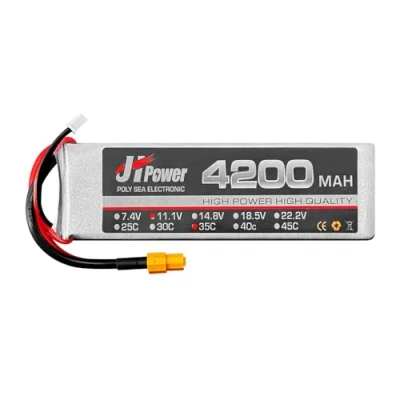 Imagen de Hawk’S Work Lipo Battery 11.1V 4200mAh 3S, Rechargeable for Drone Multirotor RC Plane Boat Truck