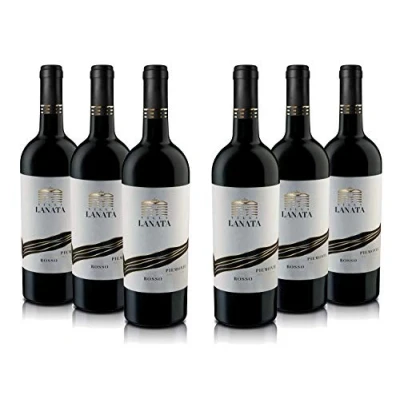 Imagen de Villa Lanata Piemonte Doc Rosso Vino Tinto Italiano 6 Botellas X 750ml