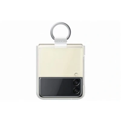 Imagen de Funda De Silicona Con Anillo Samsung Transparente Para Galaxy Z Flip3 5g
