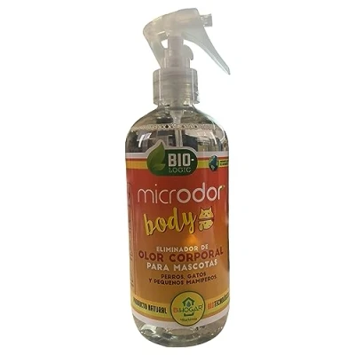 Imagen de BACTEMIA MICRODOR Body 500ml eliminador de Olor Corporal para Perros, Gatos y pequeños mamíferos