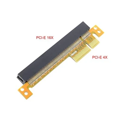 Imagen de CY PCI E Express 4X a 16X Riser Card Extender Converter Macho Hembra Adaptador