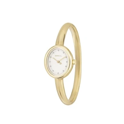 Imagen de BREIL Woman Hoop Watch Movimiento de Plata Solo Tiempo 2 Cuarzo y Brazalete Gold Steel Bracelet TW2056