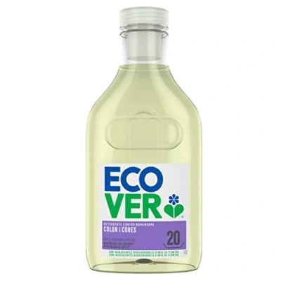 Imagen de Ecover detergente color Flor de manzana &amp; Freesie (1L/20 lavados), líquido con ingredientes vegetales, para conservar y proteger la ropa