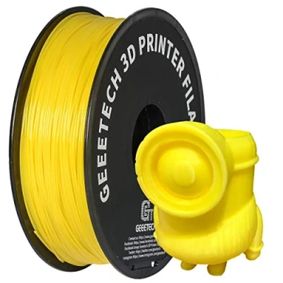Imagen de GEEETECH Filamento PLA 1.75mm para impresión 3D, 1kg Spool, Amarillo