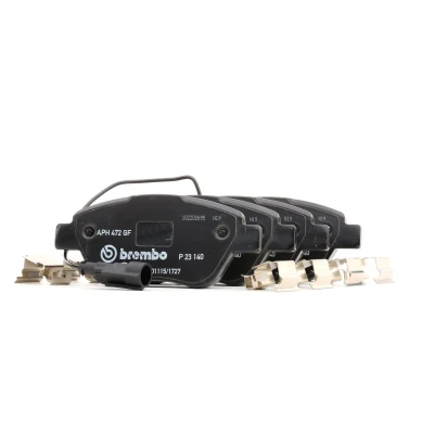 Imagen de BREMBO P 23 140 Juego de pastillas freno con contacto avisador desgaste tornillos pinza accesorios FIAT: 500 Hatchback