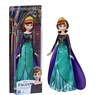 Imagen de Disney Frozen Hasbro 2 Queen Anna Shimmer Fashion Doll, Toy for Children 3 Years Old and Up, Multicolor, One Size, (F3524)