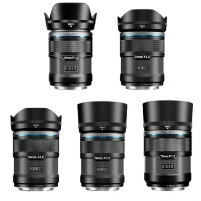 Imagen de SIRUI Sniper Juego de lentes enfoque automático 16 mm, 23 33 56 75 lente cámara APS C gran angular F1.2 (montura Z, negro)
