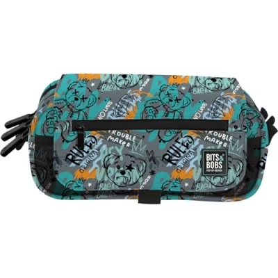 Imagen de Grafoplas Estuche Escolar Tres Compartimentos con Solapa, bits&amp;Bobs Bear, 23x10x10 cm, Organizador para Material Escolar, Gran Capacidad