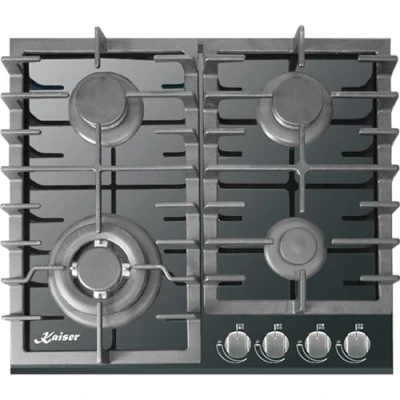 Imagen de Kaiser KCG 6383 Autark Placa de cocina gas (60 cm, vitrocerámica, empotrable, 3,8 kW, con adaptador, 4 focos, natural, natural