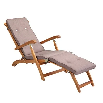 Imagen de Detex Cojín para chaiselongue Rosa Colchoneta con Almohadilla Acolchada Tumbona 186x42x5cm