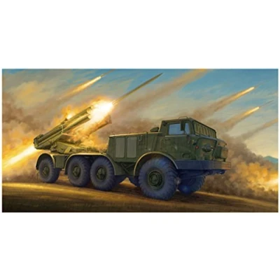 Imagen de Trumpeter 01026 Maqueta de Russian 9p140 Tel of 9 K57 uragan multipl Launch Rocket Sistema, Juego